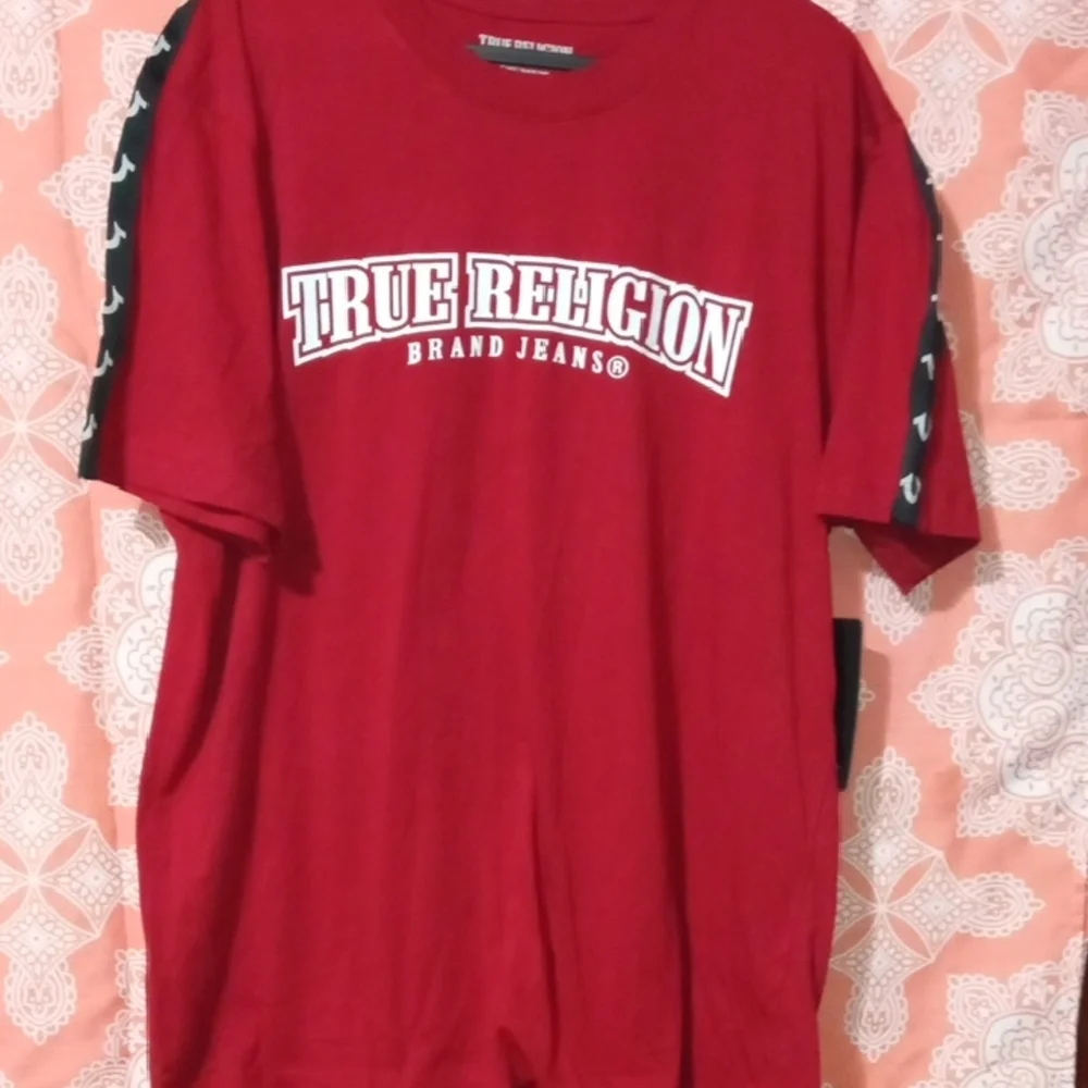 True Religion Red Short Sleeve Tee